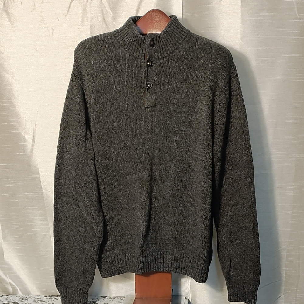 Chaps Dark‎ Gray Turtleneck Sweater